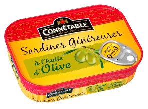 Sardines Généreuses, à l'huile d'olive vierge extra