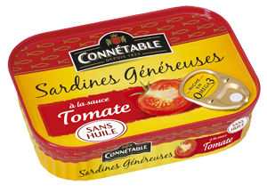 Sardines Généreuses, à la sauce tomate sans huile