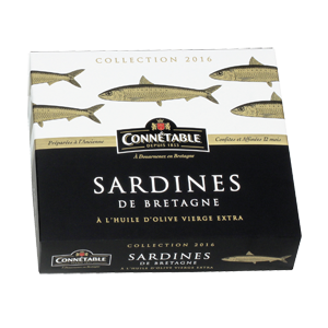 Sardines de Bretagne, à l’huile d’olive vierge extra COLLECTION 165 ans