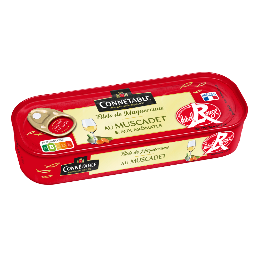 Filets de maquereaux Label Rouge, marinés au Muscadet et aux aromates