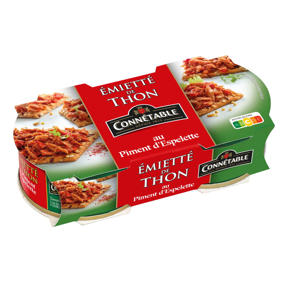 Emietté de thon, au piment d'Espelette