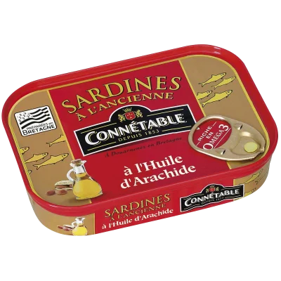 Sardines, à l’huile d’arachide