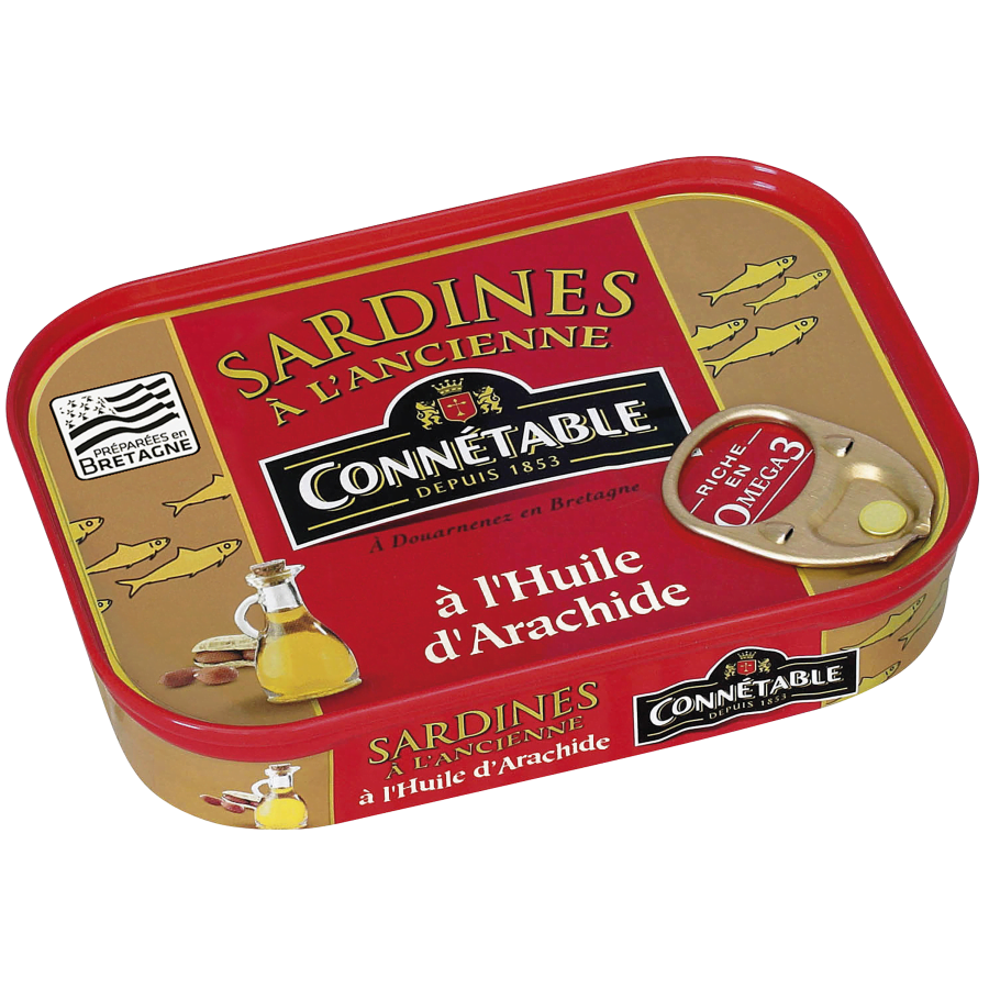 Sardines, à l’huile d’arachide