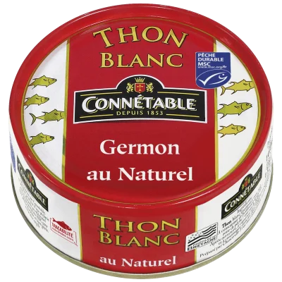 Thon blanc Germon MSC, au naturel