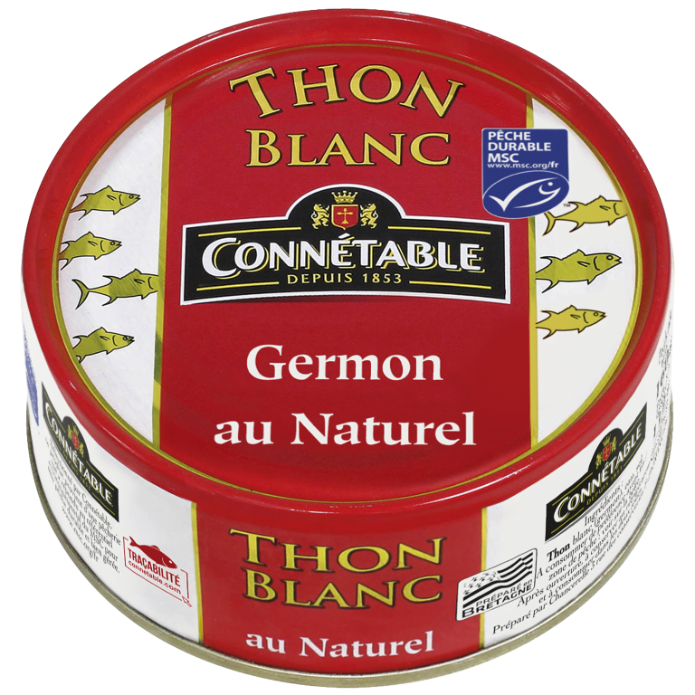 Thon blanc Germon au naturel 400g thon emboîté main livraison en 24h !