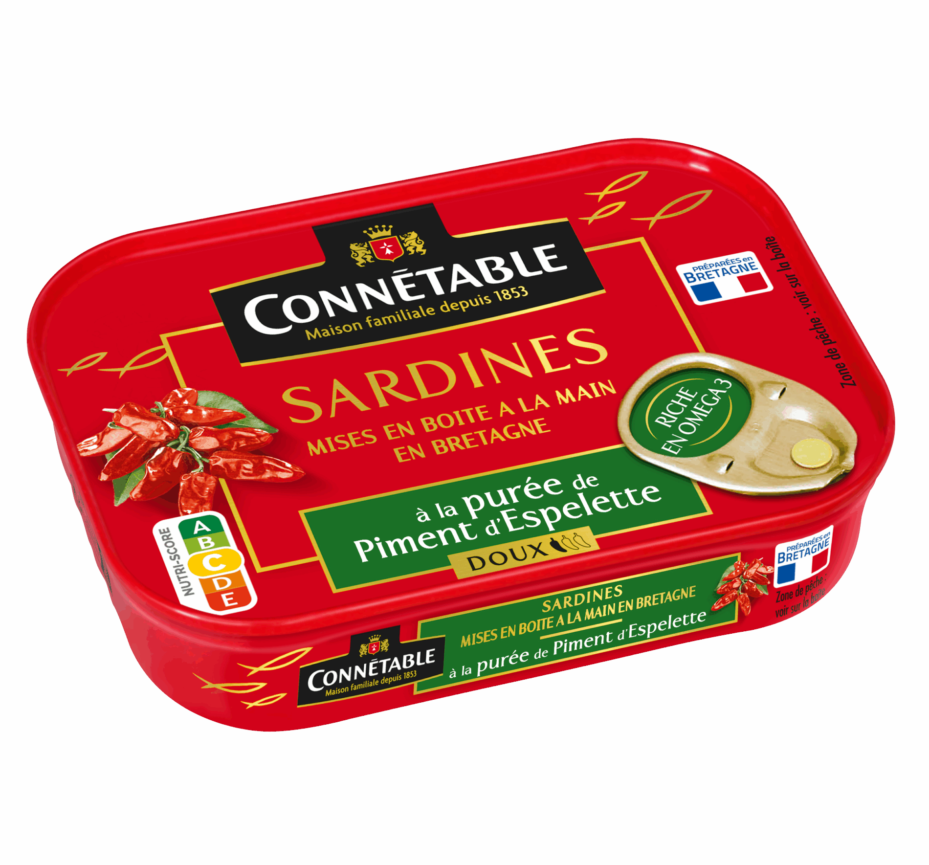 Sardines, à la purée de Piment d'Espelette