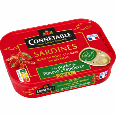 Sardines, à la purée de Piment d’Espelette
