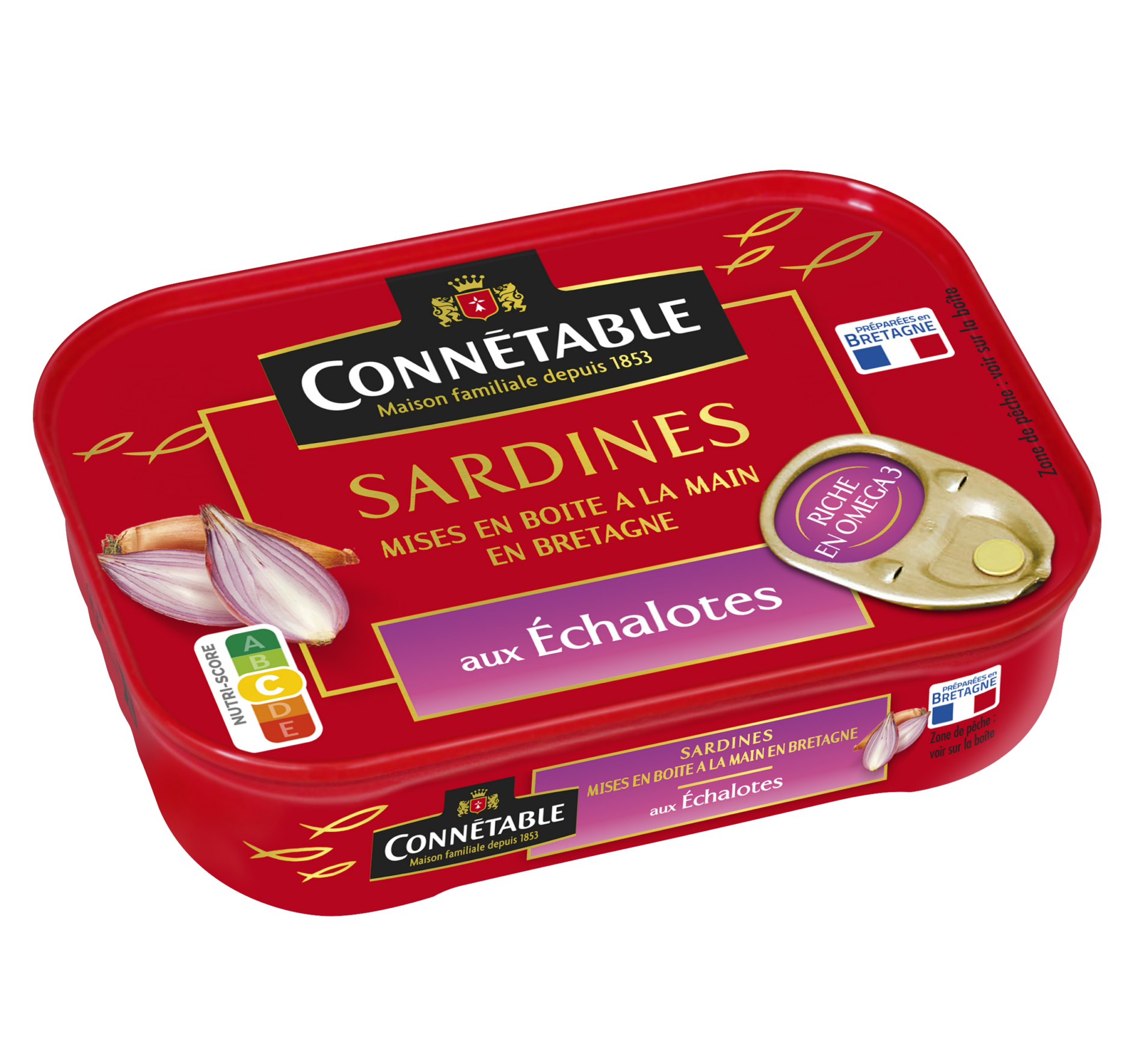 Sardines, aux échalotes