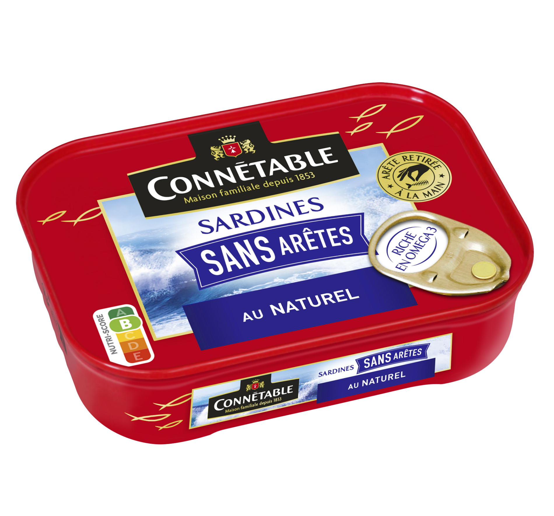 Sardines sans arêtes, au Naturel