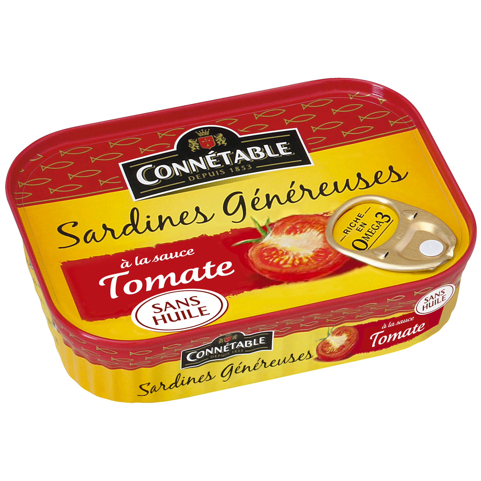 Sardines Généreuses, à la tomate sans huile Connétable