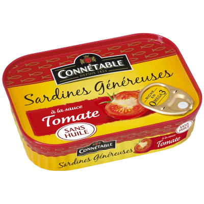 Sardines Généreuses, à la tomate sans huile