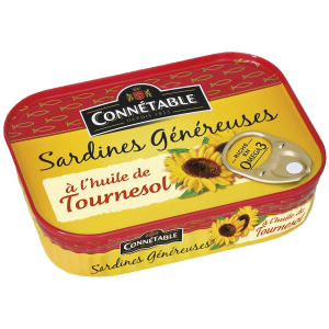 Sardines Généreuses, à l'huile de tournesol