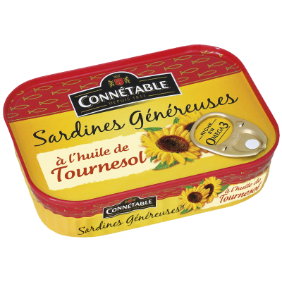 Sardines Généreuses, à l’huile de tournesol