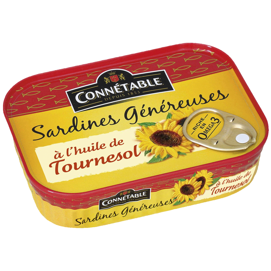 Sardines Généreuses, à l’huile de tournesol