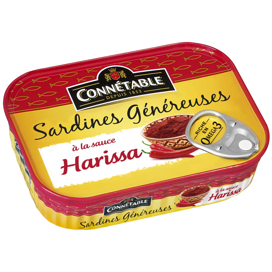 Sardines généreuses, à la sauce Harissa