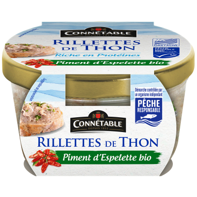 Verrine Rillettes de thon Pêche Responsable, piment d’Espelette bio