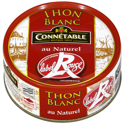 Thon blanc Germon Label Rouge, au naturel