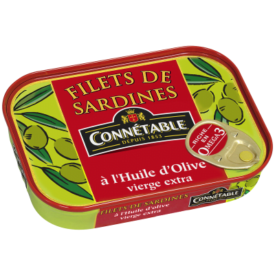 Filets de sardines, à l'huile d'olive vierge extra