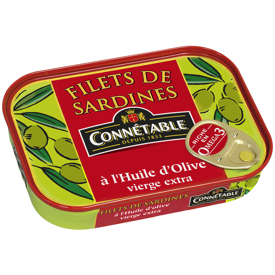 Filets de sardines, à l’huile d’olive vierge extra