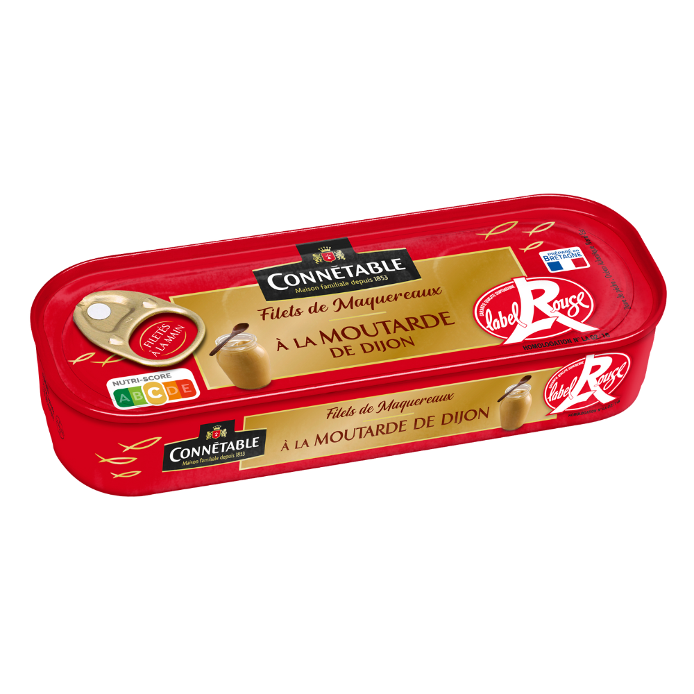 Filets de maquereaux Label Rouge, à la Moutarde de Dijon