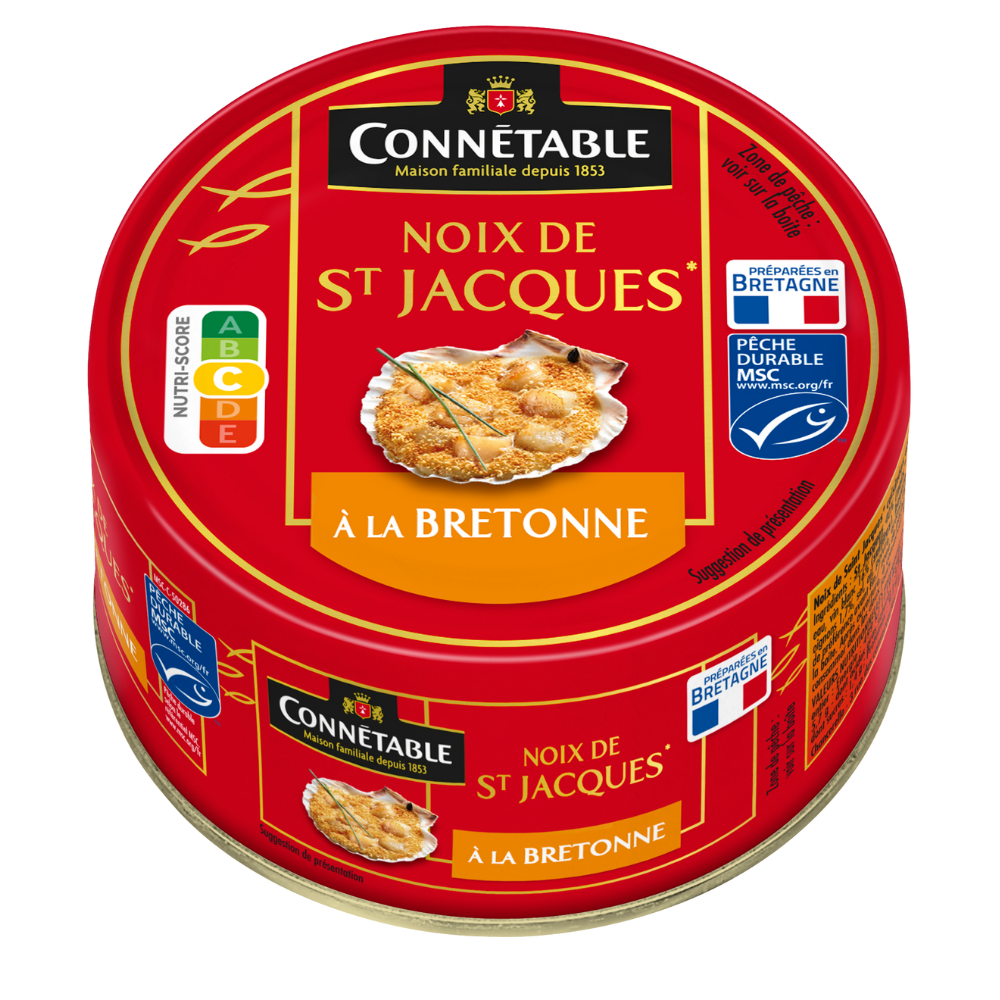 Noix de St Jacques, à la bretonne