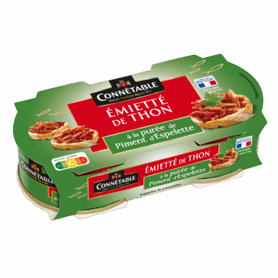 Emietté de thon, à la purée de Piment d’Espelette