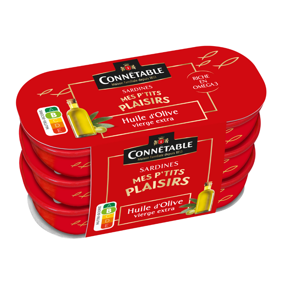 Mes P'tits Plaisirs Sardines, à l'huile d'olive vierge extra