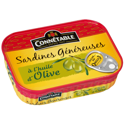 Sardines Généreuses, à l’huile d’olive vierge extra