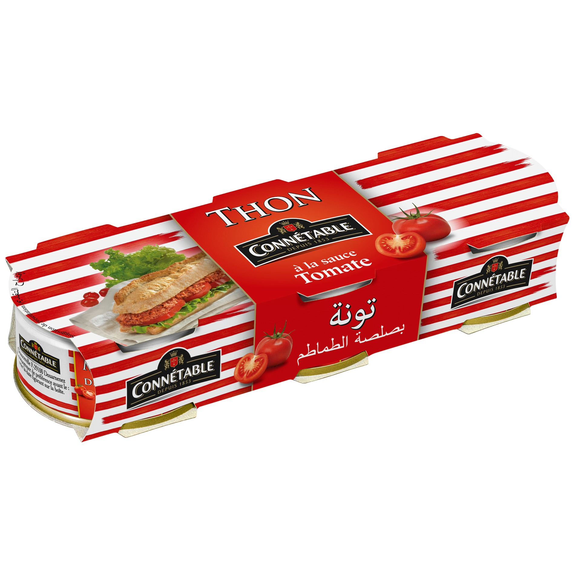 Miettes de thon, à la sauce tomate