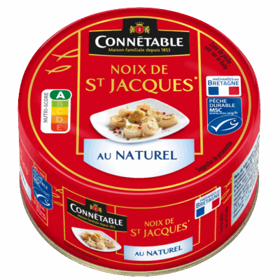 Noix de St Jacques, au naturel