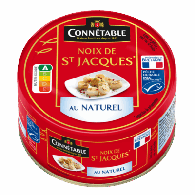 Noix de St Jacques, au naturel