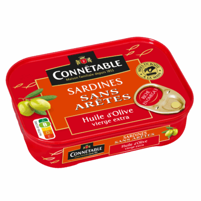 Sardines sans arêtes, à l’huile d’olive extra vierge