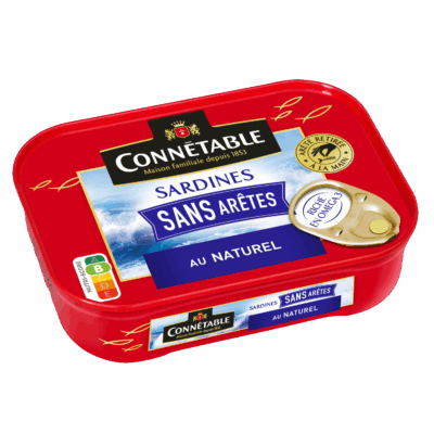 Sardines sans arêtes, au Naturel