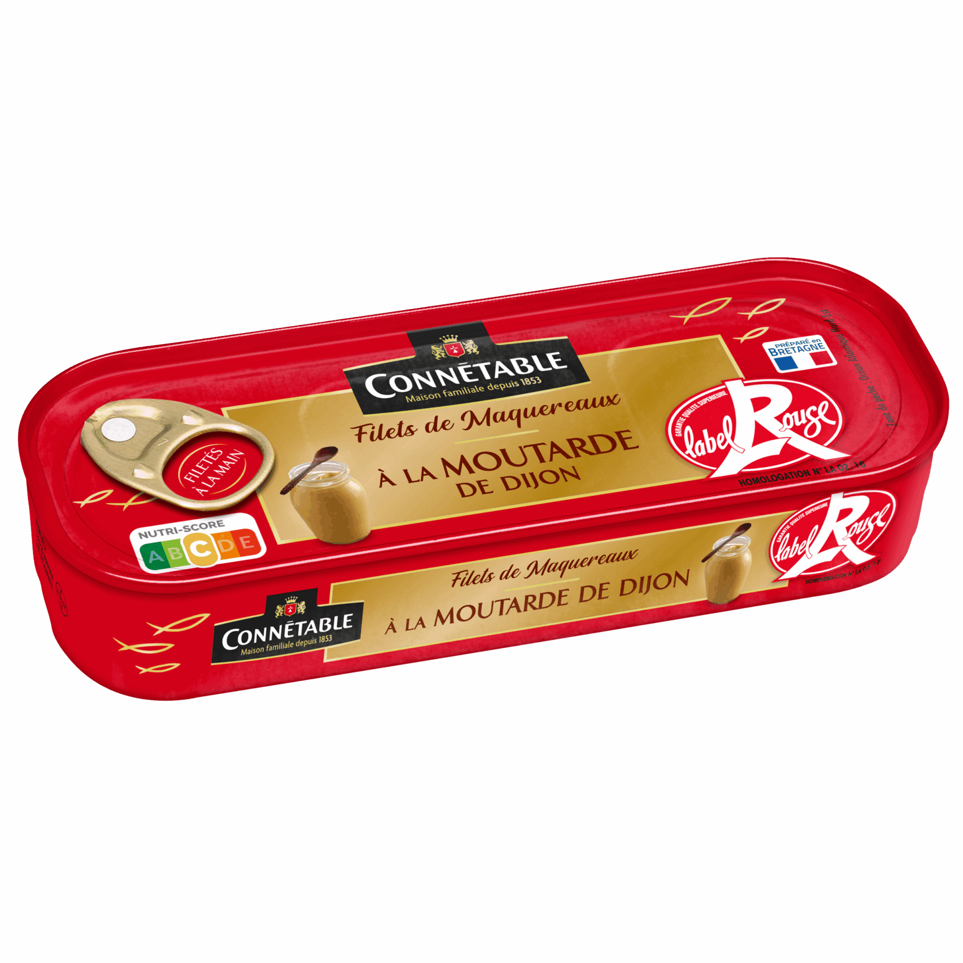 Filets de maquereaux Label Rouge, à la moutarde de Dijon