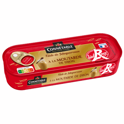 Filets de maquereaux Label Rouge, à la moutarde de Dijon
