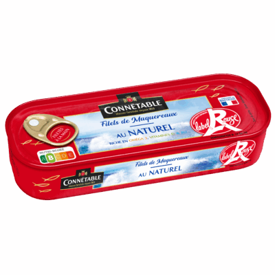 Filets de maquereaux, au naturel Label Rouge