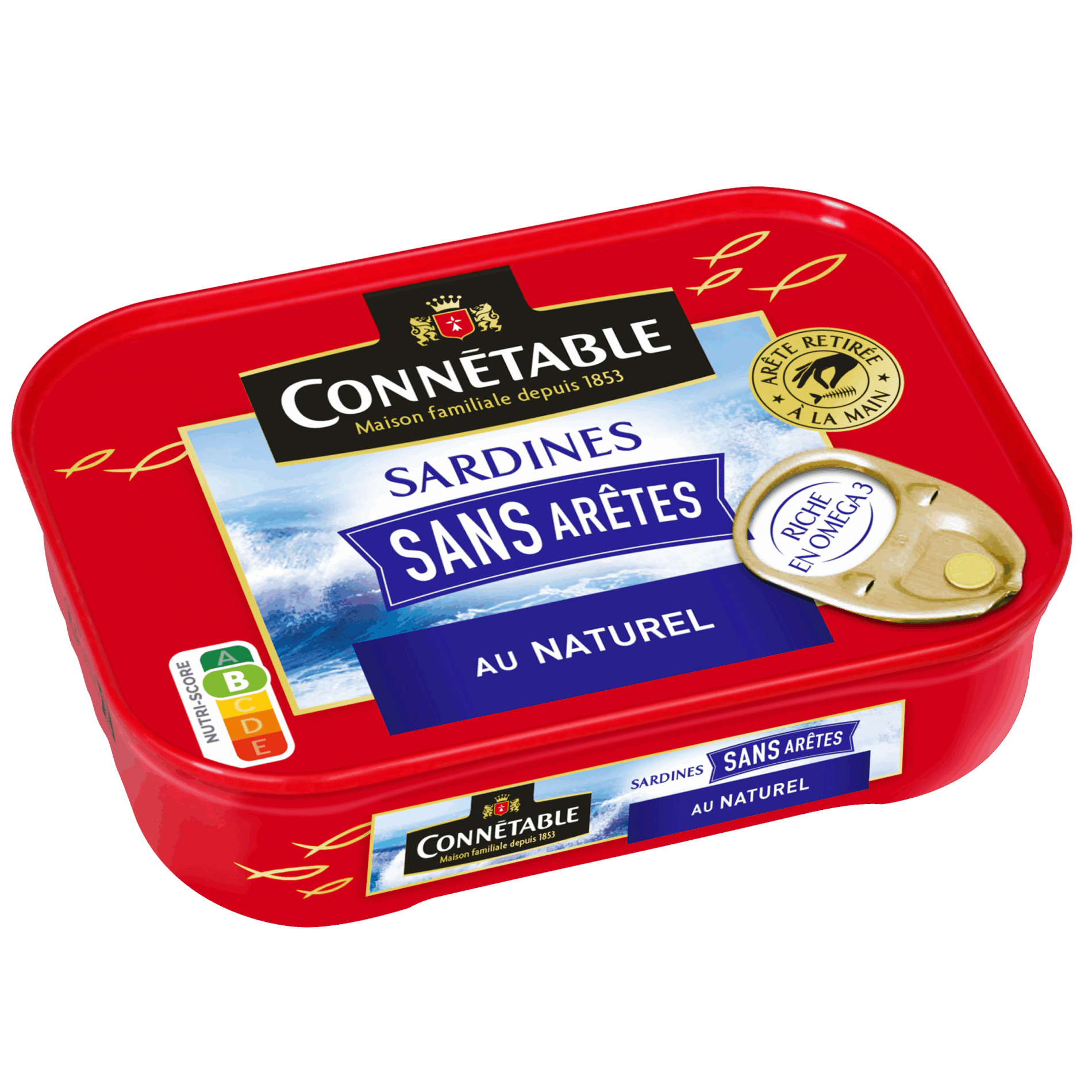 Sardines sans arêtes, au Naturel