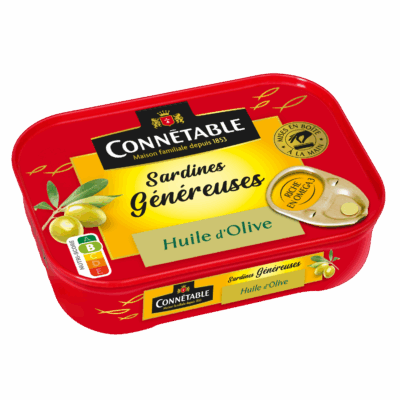 Sardines Généreuses, à l’huile d’olive