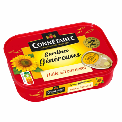 Sardines Généreuses, à l’huile de tournesol