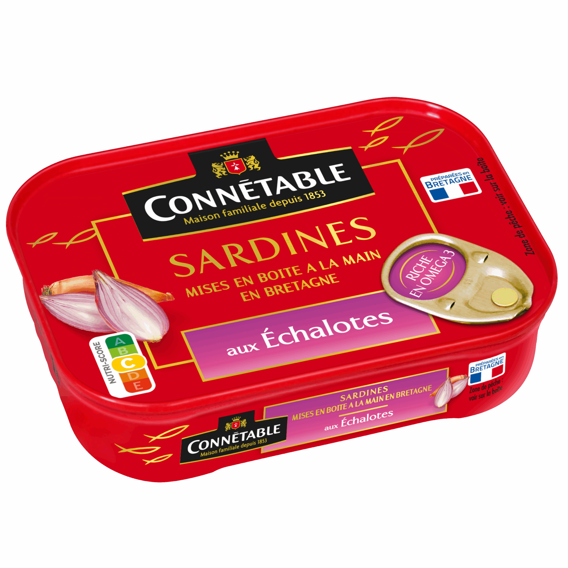Sardines, aux échalotes