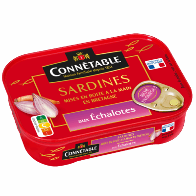 Sardines, aux échalotes