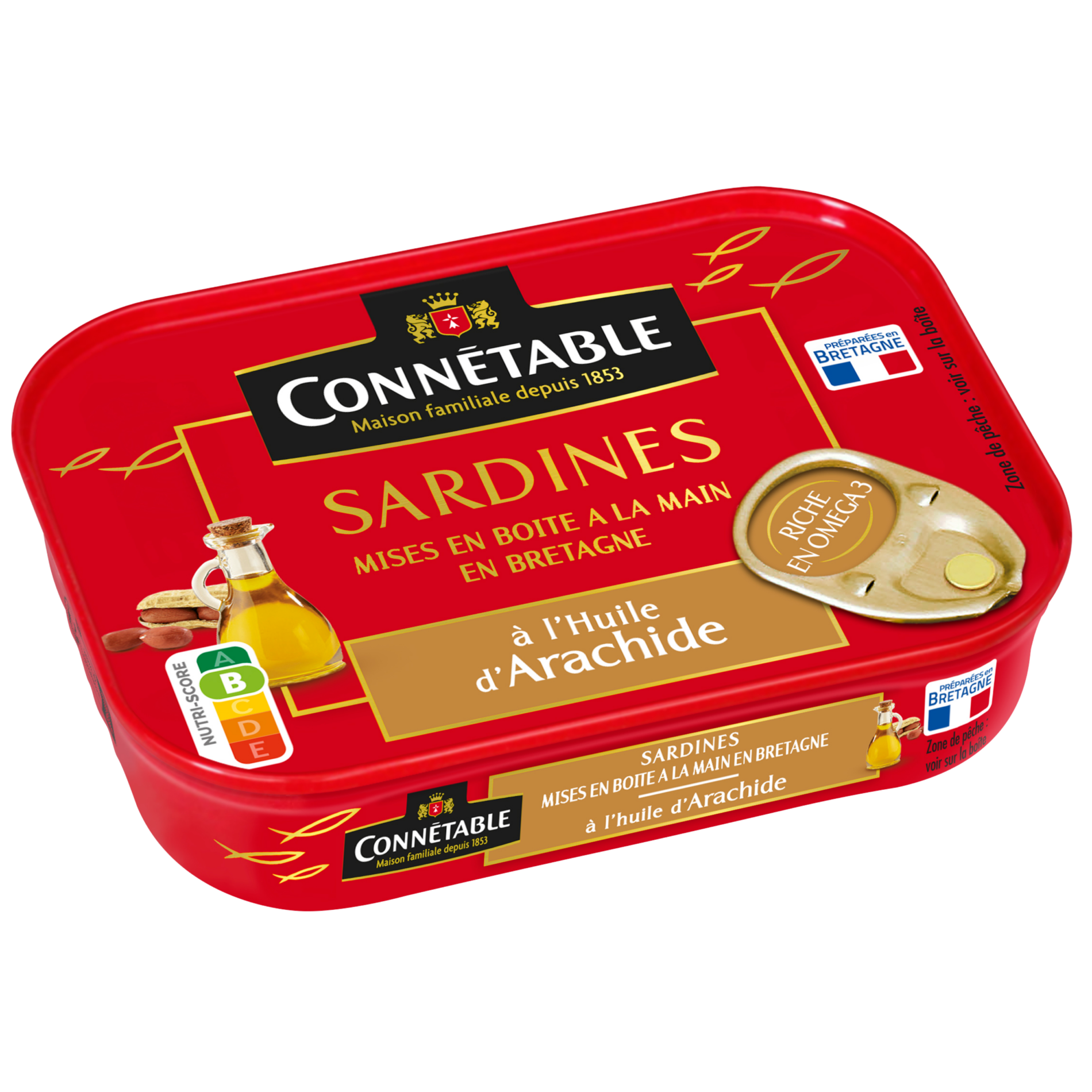Sardines, à l'huile d'arachide