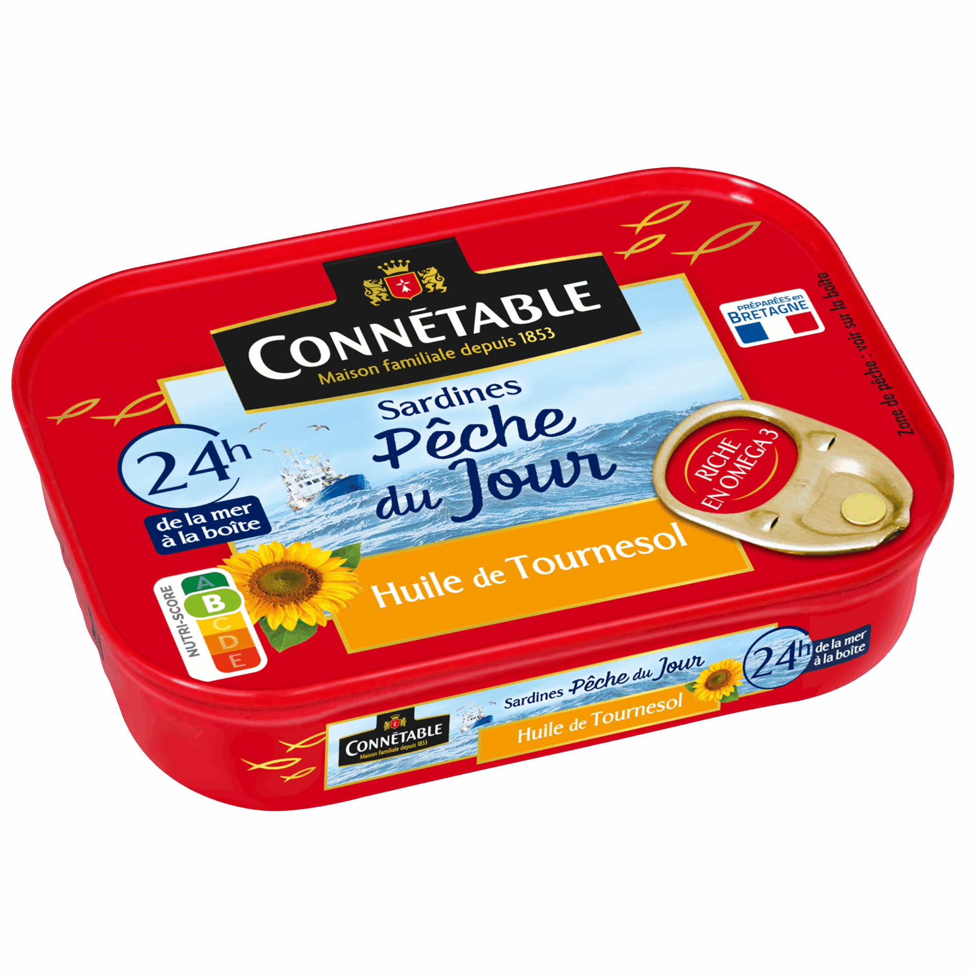 Sardines Pêche du Jour à l'huile de tournesol