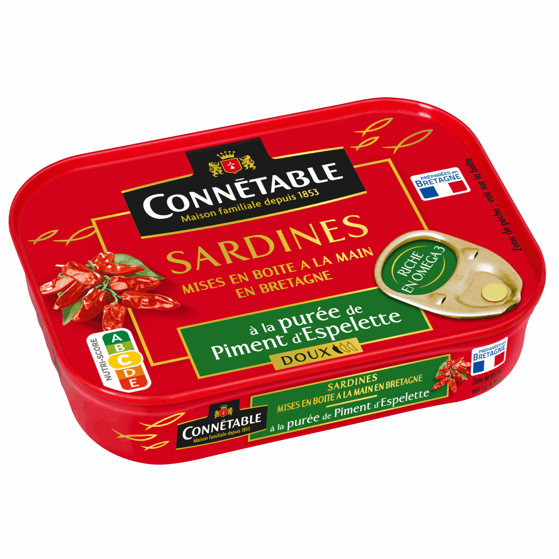 Sardines, à la purée de Piment d'Espelette