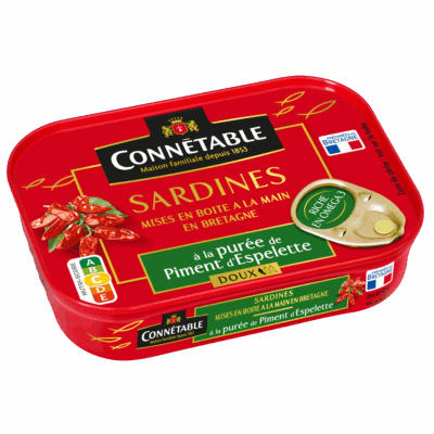 Sardines, à la purée de Piment d’Espelette