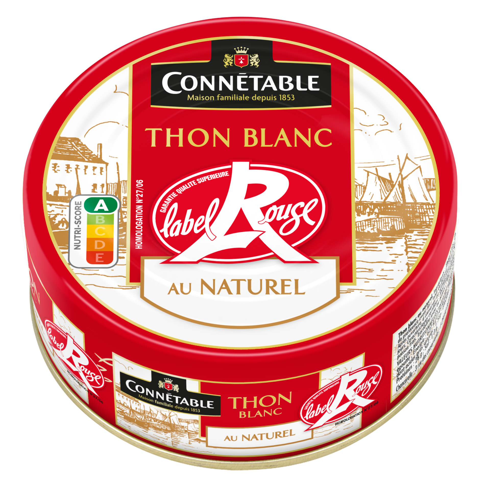 Thon blanc Germon Label Rouge, au naturel